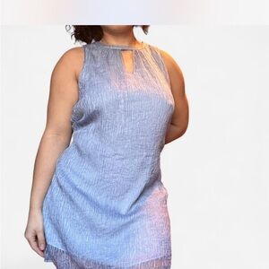 Elegant Blue Midi Dress